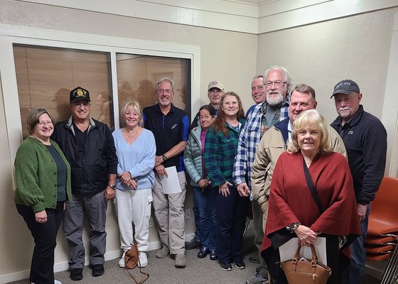 Members of VFW Post 7829 gathered at a Post meeting in Monument, Colorado
